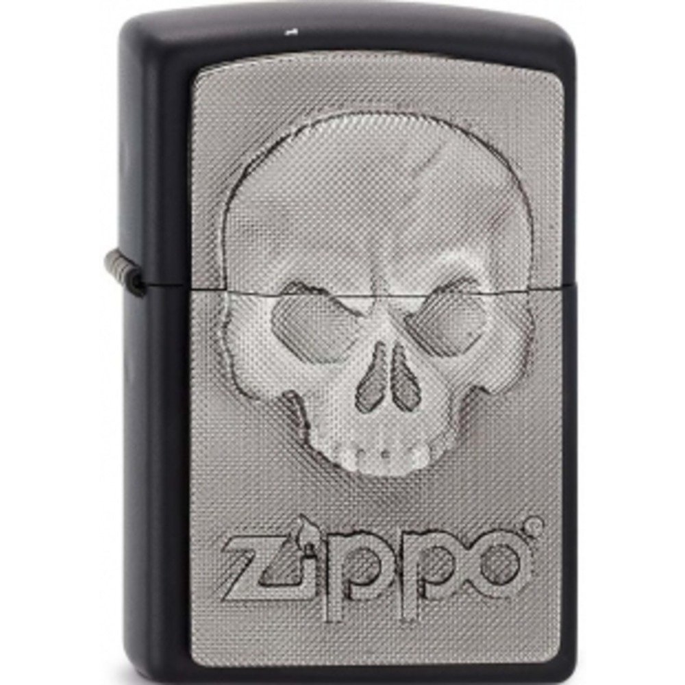 Zippo Phantom Skull Emblem Windproof Pocket Lighter