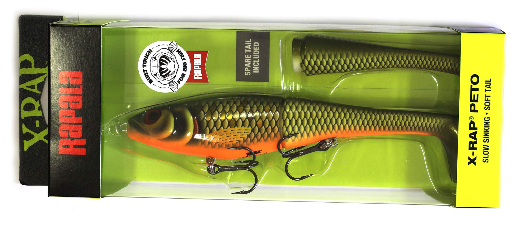 Rapala X-Rap Peto Lure with Two No. 2/0 Hooks, 0.5-1 m Swimming Depth, 20 cm Size, Scaled Roach