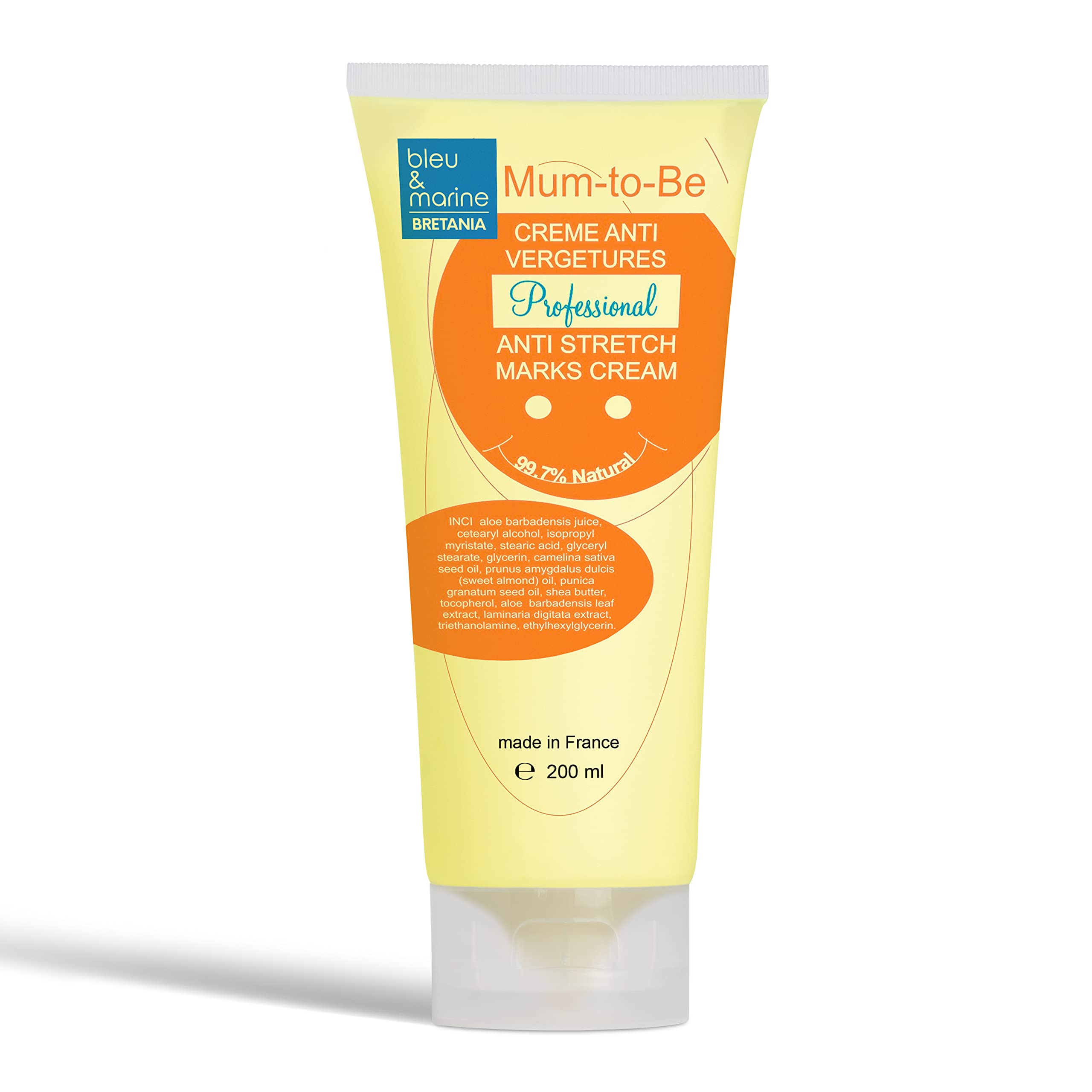 Mam-to-Be Anti Stretch Mark Cream Prevention and Repair Cream with Aloe Vera Gel, Shea Butter and Vitamins, for Pregnancy, Fragrance Free Formula 200 ml 7.03 fl oz โ image 1
