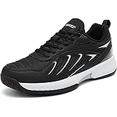 EADNLY Pickleball Shoes Men Tennis Shoes Extra Wide Non Slip Lightweight Breathable Sneakers All Court Athletic Racquet Sport Shoes