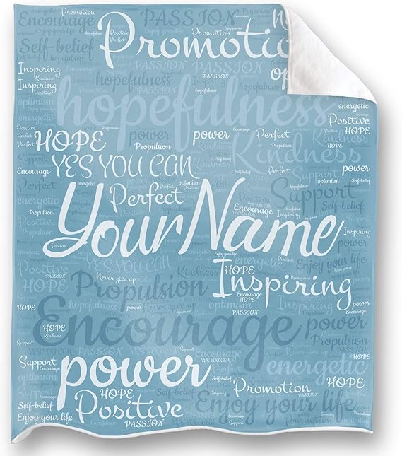 personalized name blankets