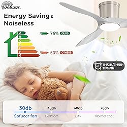 Sofucor 52 Inch Smart Ceiling Fan with