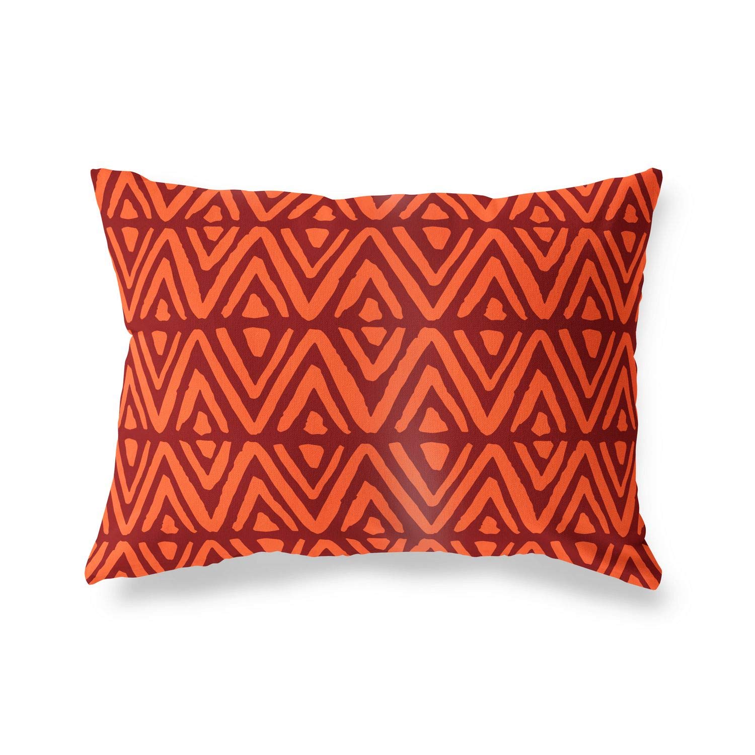 Bonamaison Decorative Cushion Cover Orange & Bordeux, Throw Pillow Covers, Home Decorative Pillowcases for Livingroom, Sofa, Bedroom, Size: 35x50 Cm - Designed and Manufactured in Turkey — image 1
