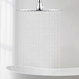 Ibergrif M20292 8 Inch Square Rain Shower Head 304 Stainless Steel Ultra Thin view 8