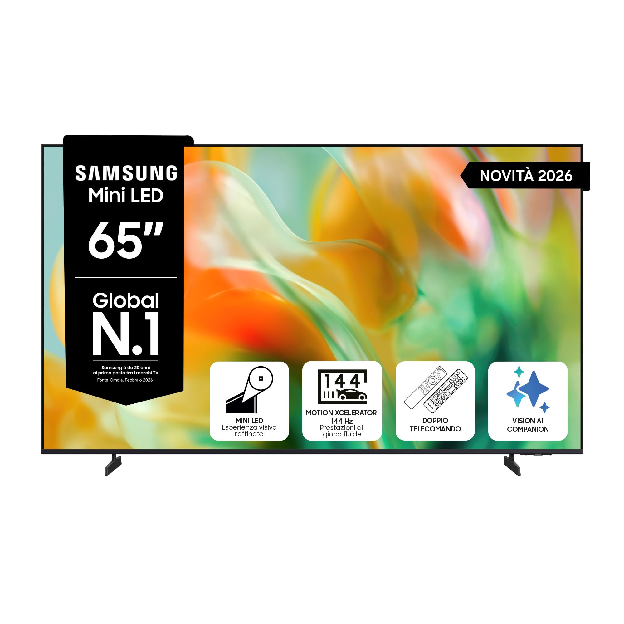 Samsung 65" UE65M80HAUXZT Mini LED 4K 144 Hz Smart TV Vision AI 2026