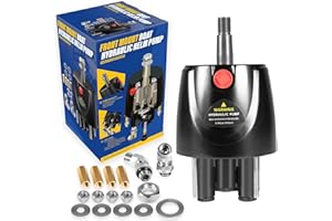 E-COWLBOY HH5271-3 Hydraulic Steering Helm Pump – 1.7 cu in Front Mount Replacement for Seastar Helm, Up to 300HP Engines, 4.9 Lock-to-Lock Turns, Built-in Lock Valve,Compatible with Boat Hydraulic Steering Kit