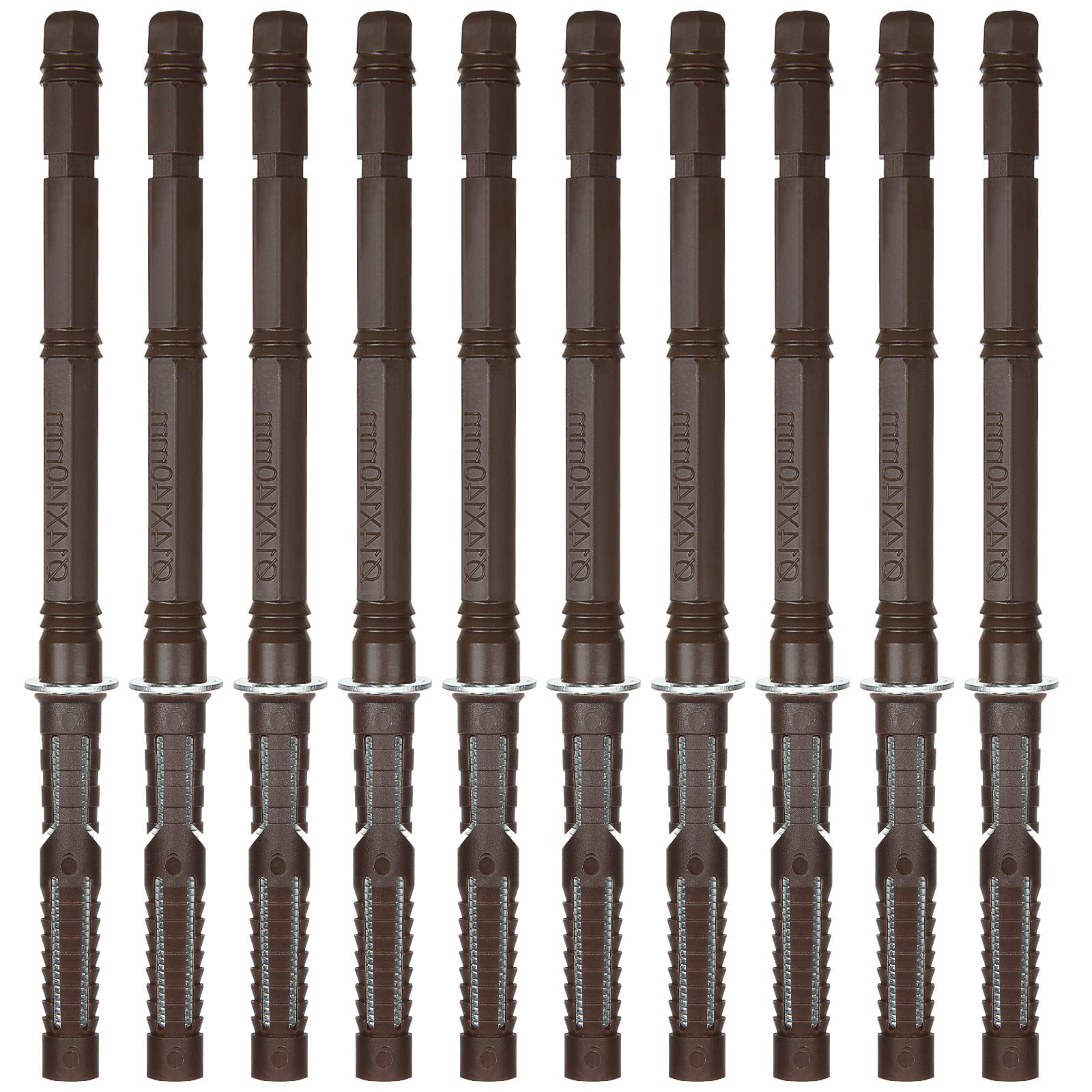AKOLAFE 10PCS Invisible Shelf Fixings Heavy Duty Floating Shelf Fixings 14 x 140mm Hidden Shelf Brackets Hardware Concealed Shelf Supports Large Brackets for DIY Wall Floating Board Shelves, Brown