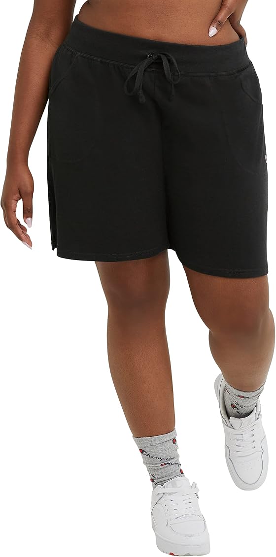 Champion Jersey Women, Plus Size Gym Shorts, 5, Black, 1X Large at Amazon  Women's Clothing store