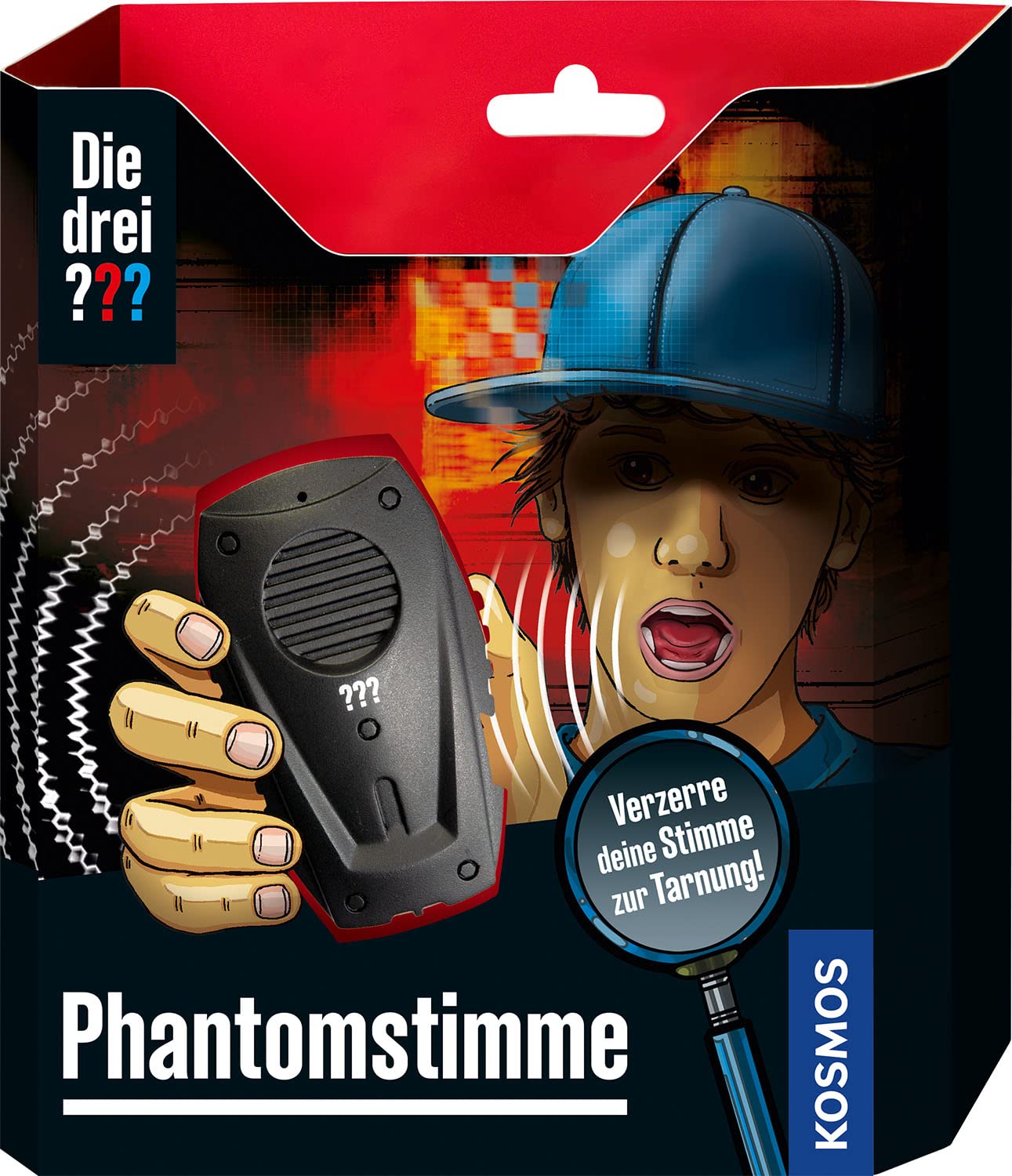 Die drei Kosmos Phantom Voice Recorder with Voice Changer, Detective Toy, Detective Equipment, Detective Set, Children's Birthday Gift, Gift for Children from 8-12 Years