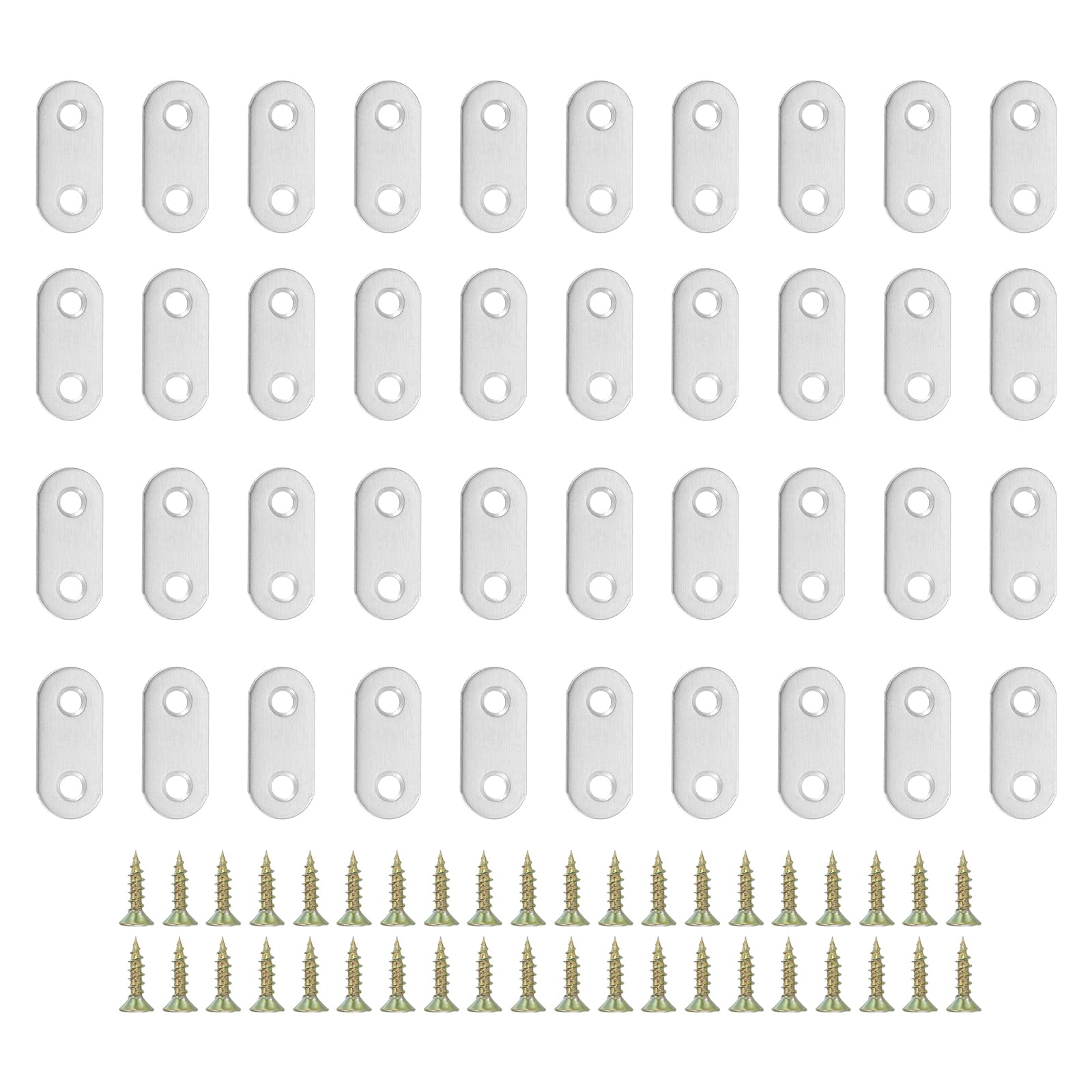 PATIKIL Stainless Steel Corner Braces 1.42 x 0.63 Inch,20 Pieces L Bracket Joint Right Angle Support Bracket L Shaped Corner Fasteners with Screws for Shelves, Silver — image 1