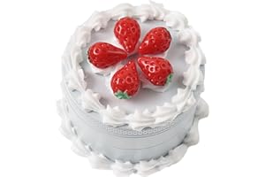 ALOVAK Cute Strawberry Fake Cake - White Grinder 2.5" - Kitchen Accessories