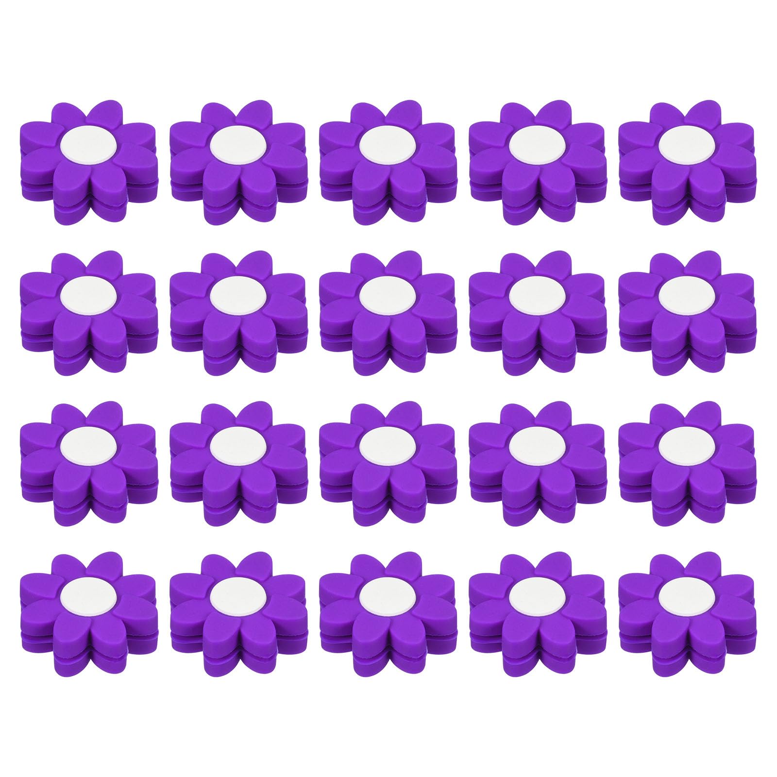 PATIKIL Tennis Racket Dampeners, 20 Pcs Soft Silicone Tennis Racquet Vibration Dampeners for Tennis Gift, Purple
