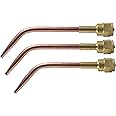 (3 Pack) SÜA Welding Nozzle Replacement for 100 Series Victor Torch Handles. Sizes: 000, 00 and 0