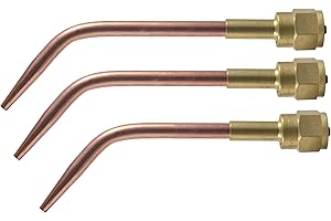 SÜA - (3 Pack) Welding Nozzle Replacement for 100 Series Victor Torch Handles. Sizes: 000, 00 and 0