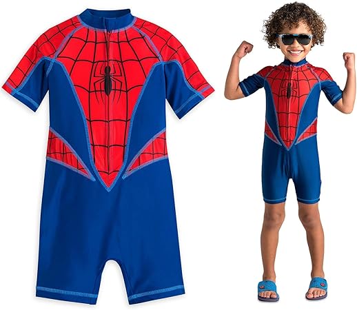 Amazon Co Jp ディズニーストア 公式 ディズニー マーベル アベンジャーズ スパイダーマン ラッシュガード オールインワン 140cm 水着 男の子 子供 キッズ 紫外線 Uvカット Spider Man 9 10歳 おもちゃ
