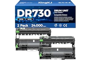 KINGKJ DR730 Drum Unit (Not Toner) 2-Pack Compatible Replacement for Brother DR-730 Imaging Drum MFC-L2710DW MFC-L2750DW DCP-L2550DW HL-L2350DW HL-L2395DW HL-L2370DW HL-L2390DW MFC-L2690DW HL-L2325DW Printer