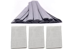 Wrdlosy 20PCS Plastic Welding Rods, TPO Material, 3PCS Reinforcing Stainless Steel Mesh, Plastic Welding Kit, Repairing Bumpers, Kayaks, Easy to Cut