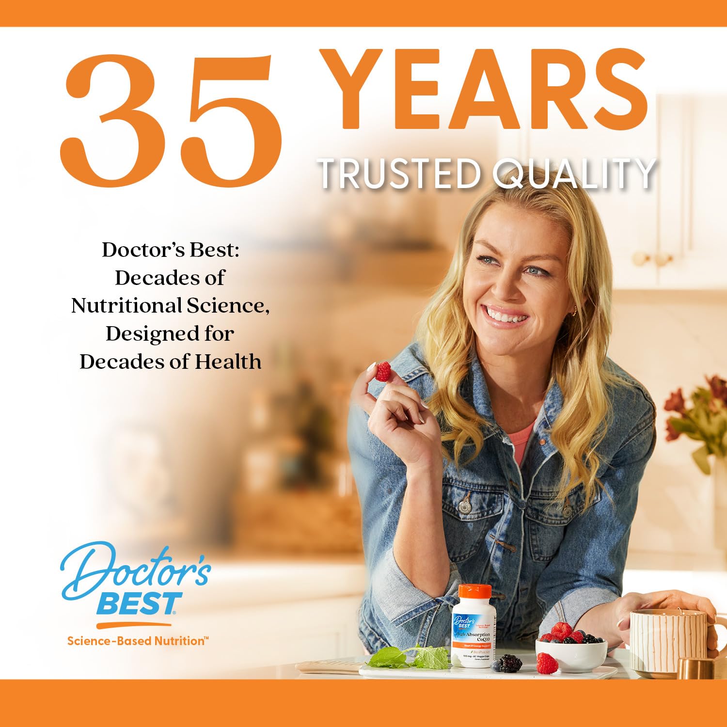 Doctor's Best High Absorption CoQ10 Plus PQQ, Cognitive Support, USP Verified, Naturally Fermented CoQ10, Non-GMO, Gluten Free, Soy Free, Vegan 60 Veggie Caps