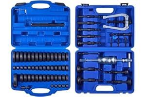 VEVOR Bearing Press Kit, 52+16 Pcs, 2 in 1 Bushing Driver Tool & Bearing Press Kit, Race and Seal Driver Set with 49 Bushings