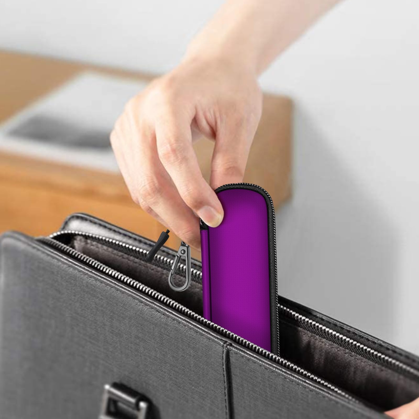 Fintie Pen Holder Case for Apple Pencil Pro, Apple Pencil (USB-C / 1st / 2nd Generation), Soft Neoprene Zipper Carrying Bag Sleeve Pouch for Samsung Stylus, Surface Pen