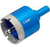 TurstAid Diamond Hole Saw 1-5/8 Inch with Pilot Guide Drill Bit - Performance Diamond Tile Hole Saw for Porcelain, Glass, Marble, Ceramic