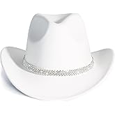 Lisianthus Sparkly Rhinestone Shiny Western Cowboy Cowgirl Hat for Women and Men