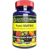 POMI Matrix - 10 Times Stronger Than The Competition! - Lower PSA Levels for Healthy Prostate - 100% Organic - Ingredients: Pomegranate, Green Tea, Turmeric, Broccoli - Vegan Capsules (120ct)