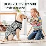 Kuoser Dog Surgery Recovery Suit Blue XS - Post-Op Bodysuit for Spay Neuter view 7