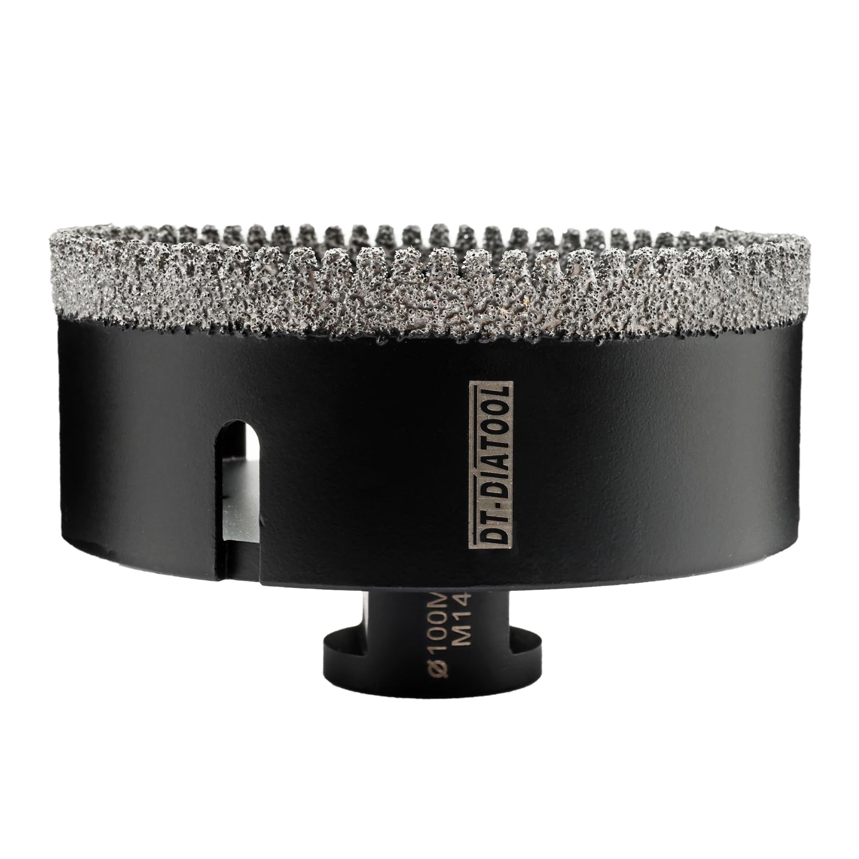 DT-DIATOOL Diamond Core Drill Bit 100mm - Diamond Hole Saw for Porcelain Tile Ceramic Tile Marble Granite M14 Thread