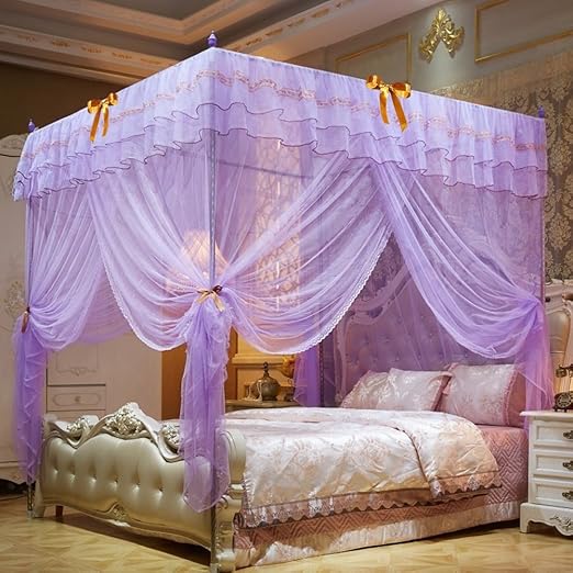 Amazon Com Nattey 4 Corner Post Bedding Curtains Canopy Mosquito