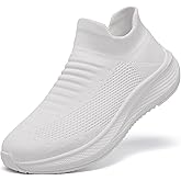 SHULOOK Womens Slip on Walking Shoes Comfort Lightweight Breathable Sock Shoe Non-Slip Mesh Casual Fashion Tennis Running Sneakers