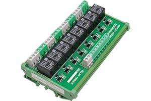 Good BNTai 8 Channel Interface Relay Module 12VACDC 24VACDC 110VAC 230VAC DIN Rail Panel Mount Automation PLC Board (8Channel ACDC24V)