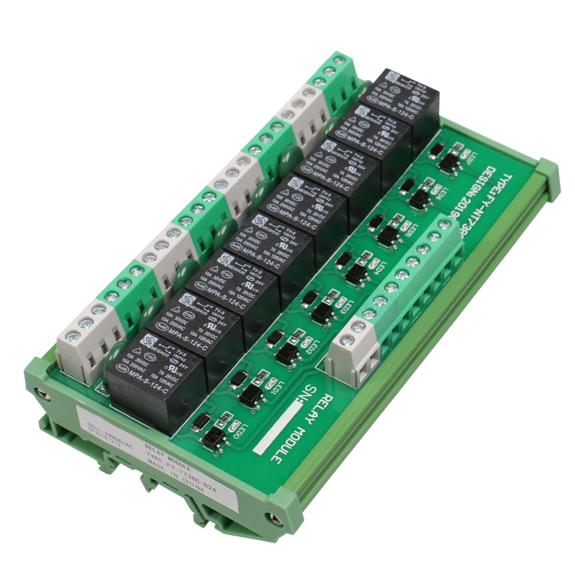 Relay Module Vc Mua Good BNTai 8 Channel Interface Relay Module 12VACDC 24VACDC 110VAC ...