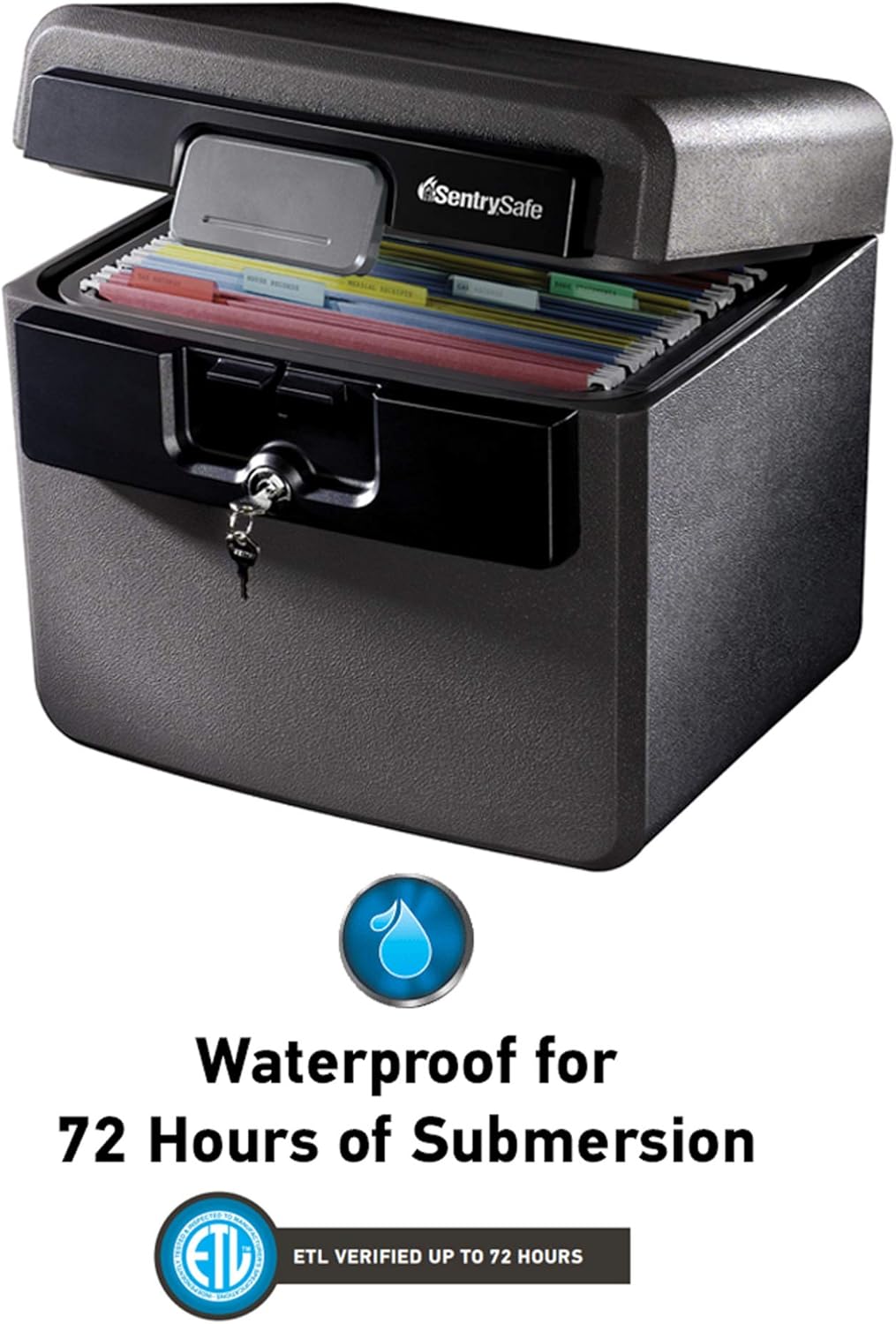 SentrySafe HD4100 Fireproof Safe and Waterproof Safe with Key Lock 0.65 Cubic Feet - - 