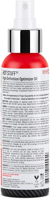 Pro Tan Hot Stuff Maximum Vascularity Posing Oil 4 oz Beige Natural Oils view 2
