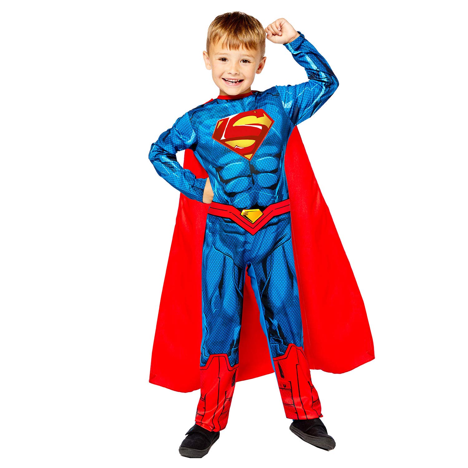 (PKT) (Fix 2/2) (9910128) Child Boys Sustainable Superman Costume (6-8yr)