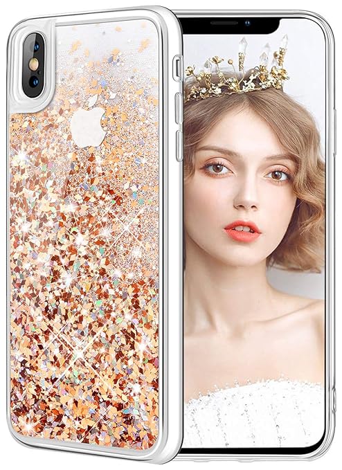 Wlooo Iphone Xs Max Hulle Glitzer Handyhulle Amazon De Elektronik