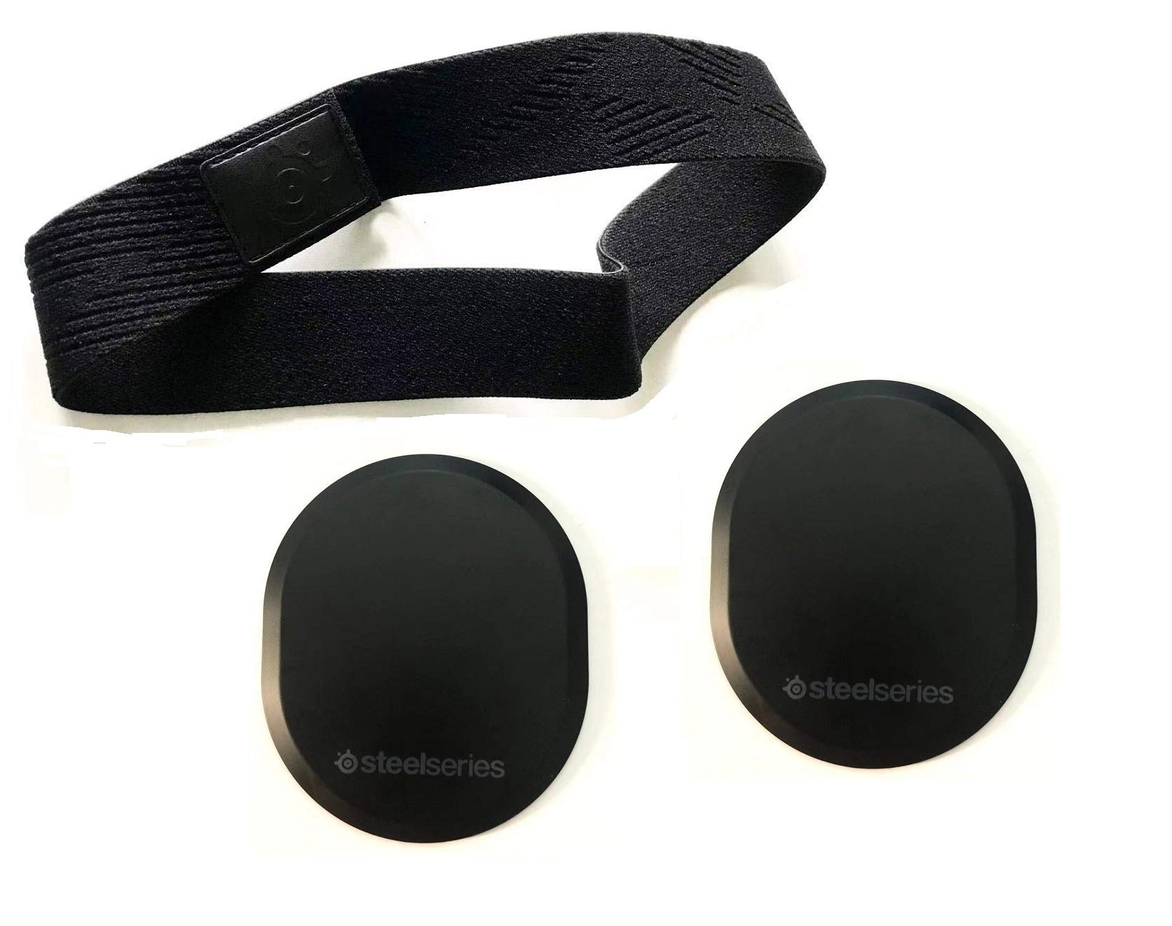 LZYDD 2 in 1 Magnet Cover with Headband for SteelSeries Arctis Pro High Fidelity Gaming Headset/SteelSeries Arctis Pro Wireless Gaming Headset by (Black Covers with Headband)