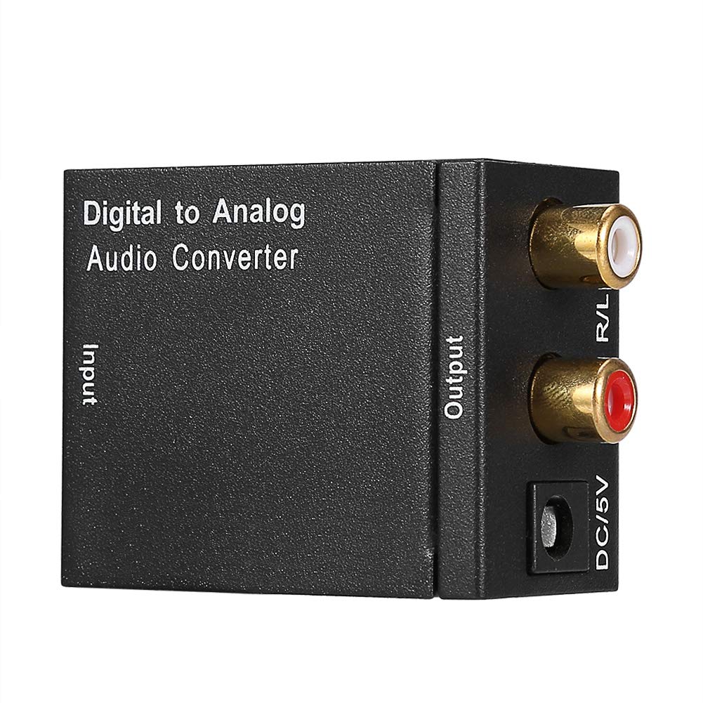 Socobeta DAC Converter Digital to Analog Audio Convertidor Adapter with Optical Cable