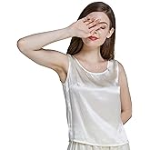LEPTON 100% Mulberry Silk Camisoles for Women Tank Tops Shirts Ladies