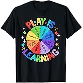 Play is Learning Teacher Kindergarten T-Shirt for Men Women Kids