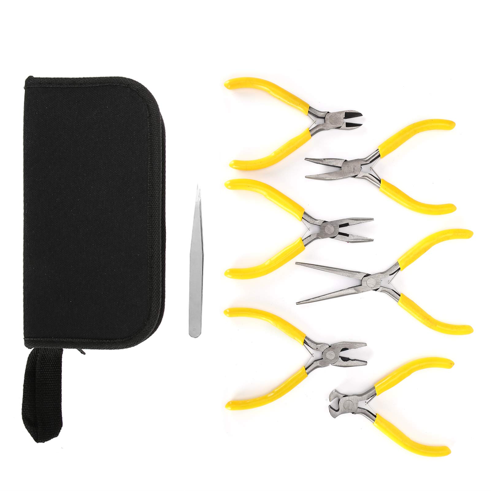 Professional Jewellery Pliers Set, 6Pcs Jewellery Making Pliers Kit DIY Jewelry Making Pliers Jewelry Tools Kit for DIY Jewelry Supplies Repair Electrical Work