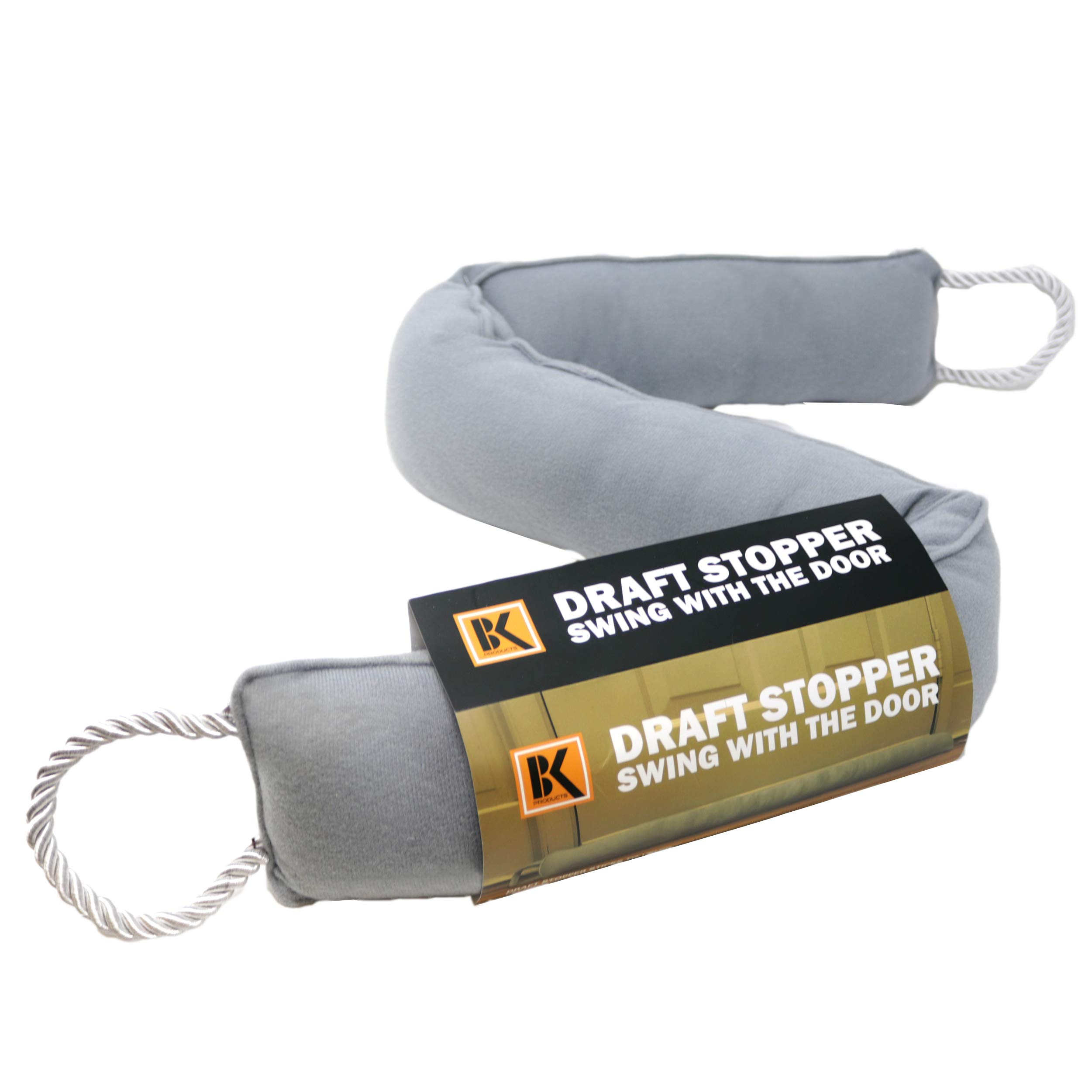 Draft Stopper - Door Draft Stopper Blocker - Under Door Weather Insulator Seal 37 inches - Sticks and Swings with the Door, Never Bend ,2 Lbs Heavy and Effective Under Door Draft Stopper Energy Saver