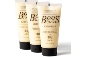 John Boos 3-Pack All-Natural Board Cream for Butcher Blocks and Cutting Boards, 5 oz - Wood Conditioner & Sealer for Maintenance and Protection, Safe Formula with Beeswax & Mineral Oil