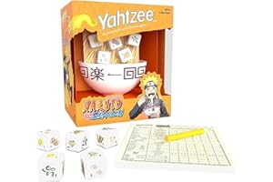 USAOPOLY YAHTZEE: Naruto Shippuden | Collectible Ramen Bowl Dice Cup | Classic Dice Game Based on Anime Show | Great for Family Night | Officially-Licensed Game & Merchandise