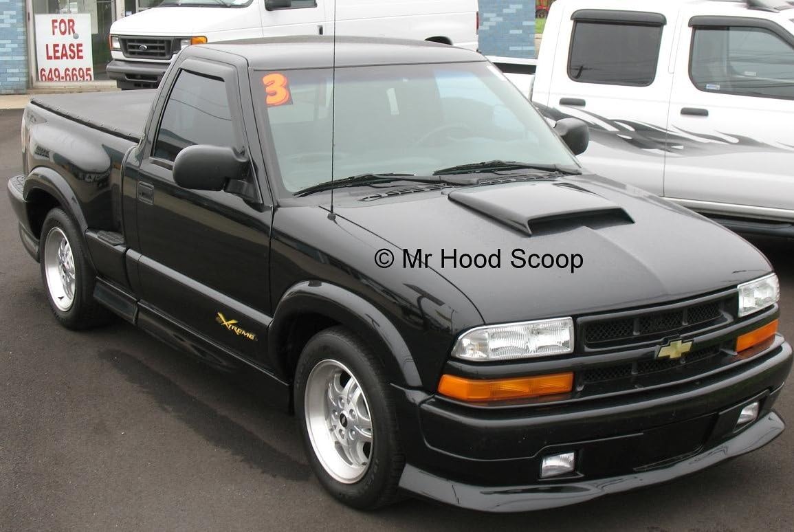 Xtreme Autosport Unpainted Hood Scoop Compatible with 1994-2004 Chevrolet S-10 by MrHoodScoop HS005
