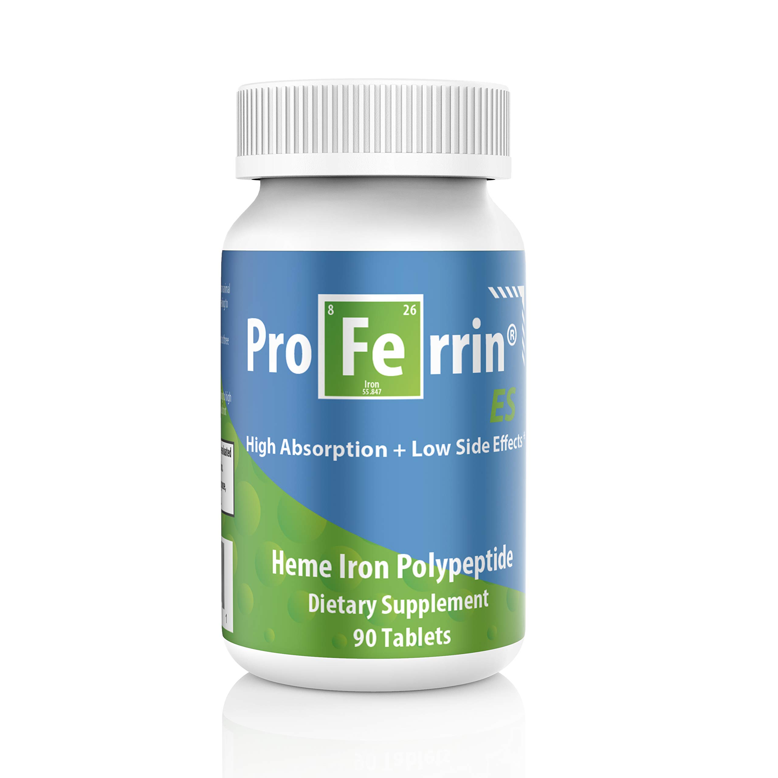 Proferrin ES Heme Iron Polypeptide Dietary Supplement Tablets Blue