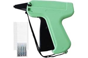 HAGBOU Tagging Gun for Clothing, Price Tag Gun with 5 Needles & 1000 Barbs Fasteners, Tag Gun for Clothes (Light Green)