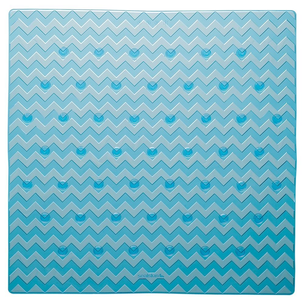 Sealskin Leisure Anti-Slip Mat, PVC, Blue, 53 x 0.3 x 53 cm