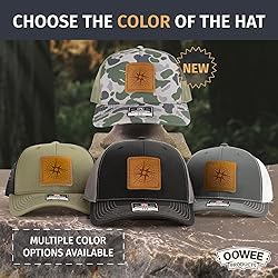 OOWEE Leather Patch Hat - Compass | Richardson 112